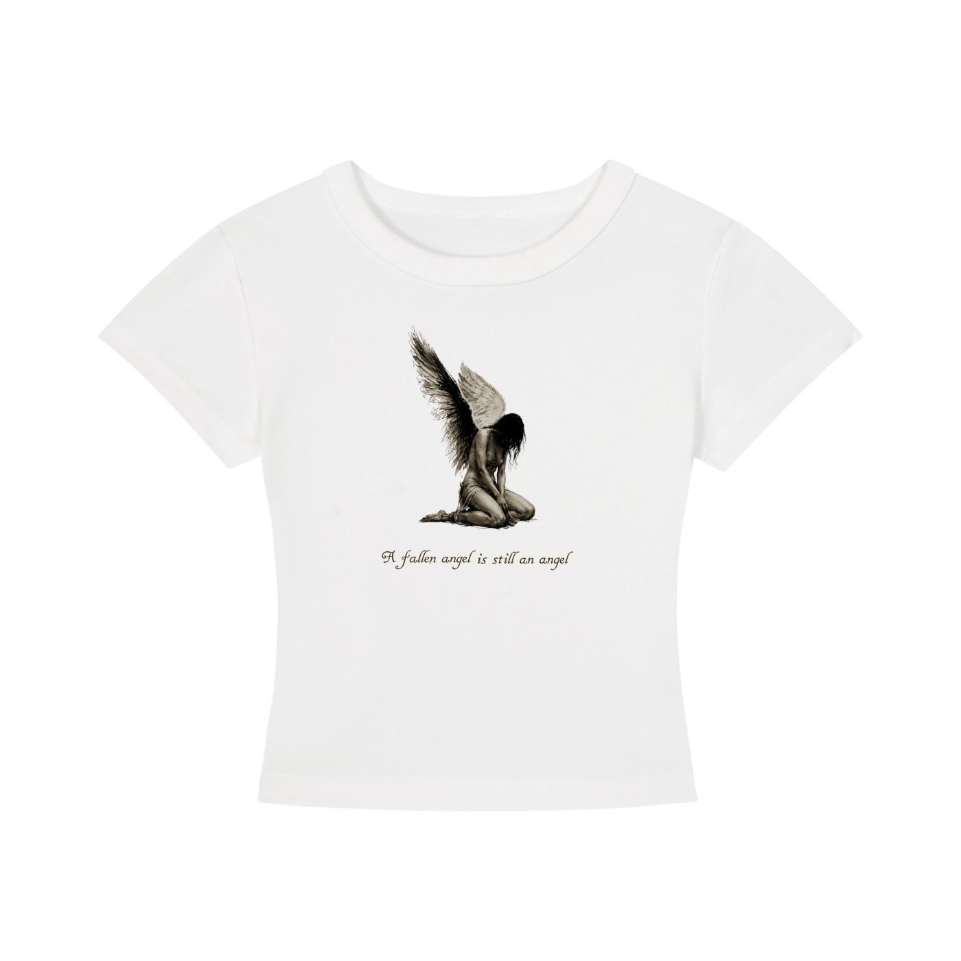 Fallen Angel – Cropped Baby Tee