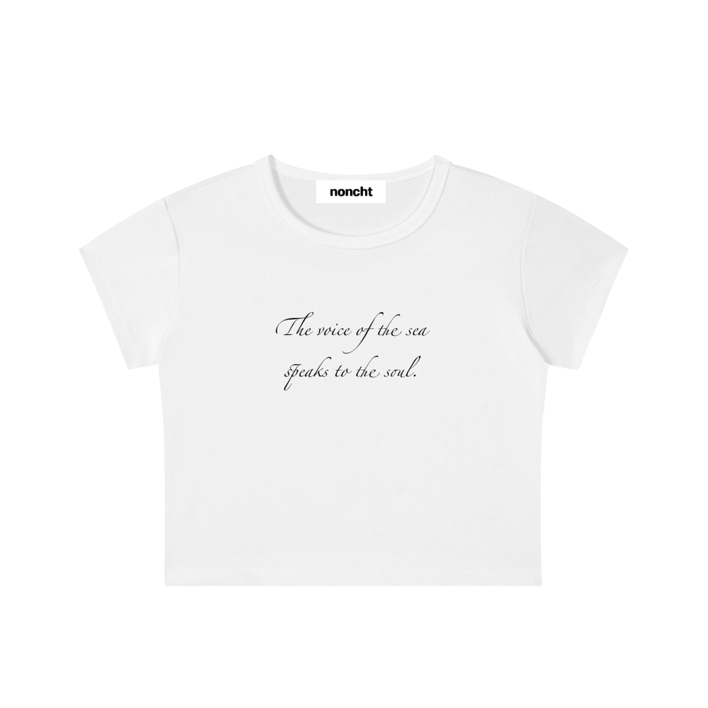 The Voice of the Sea – Cropped Baby Tee
