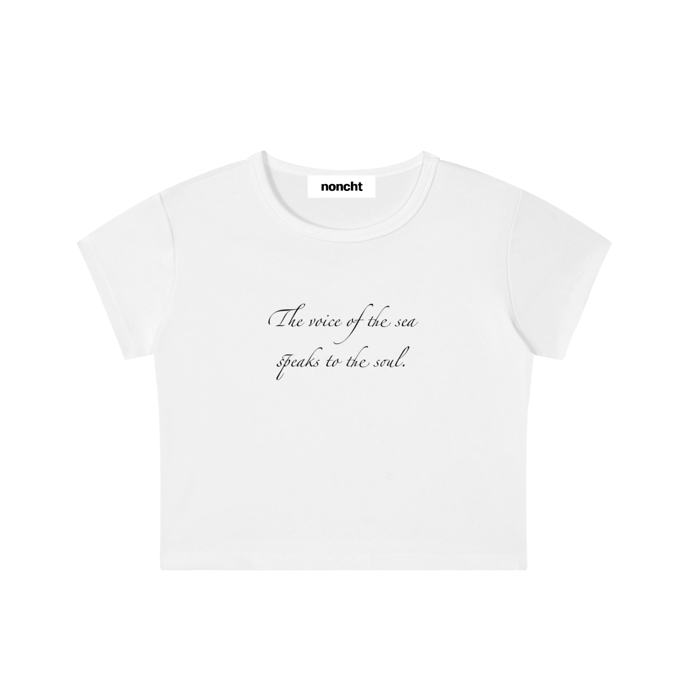 The Voice of the Sea – Cropped Baby Tee