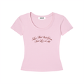Ungiven Love – Longline Slim-Fit Baby Tee