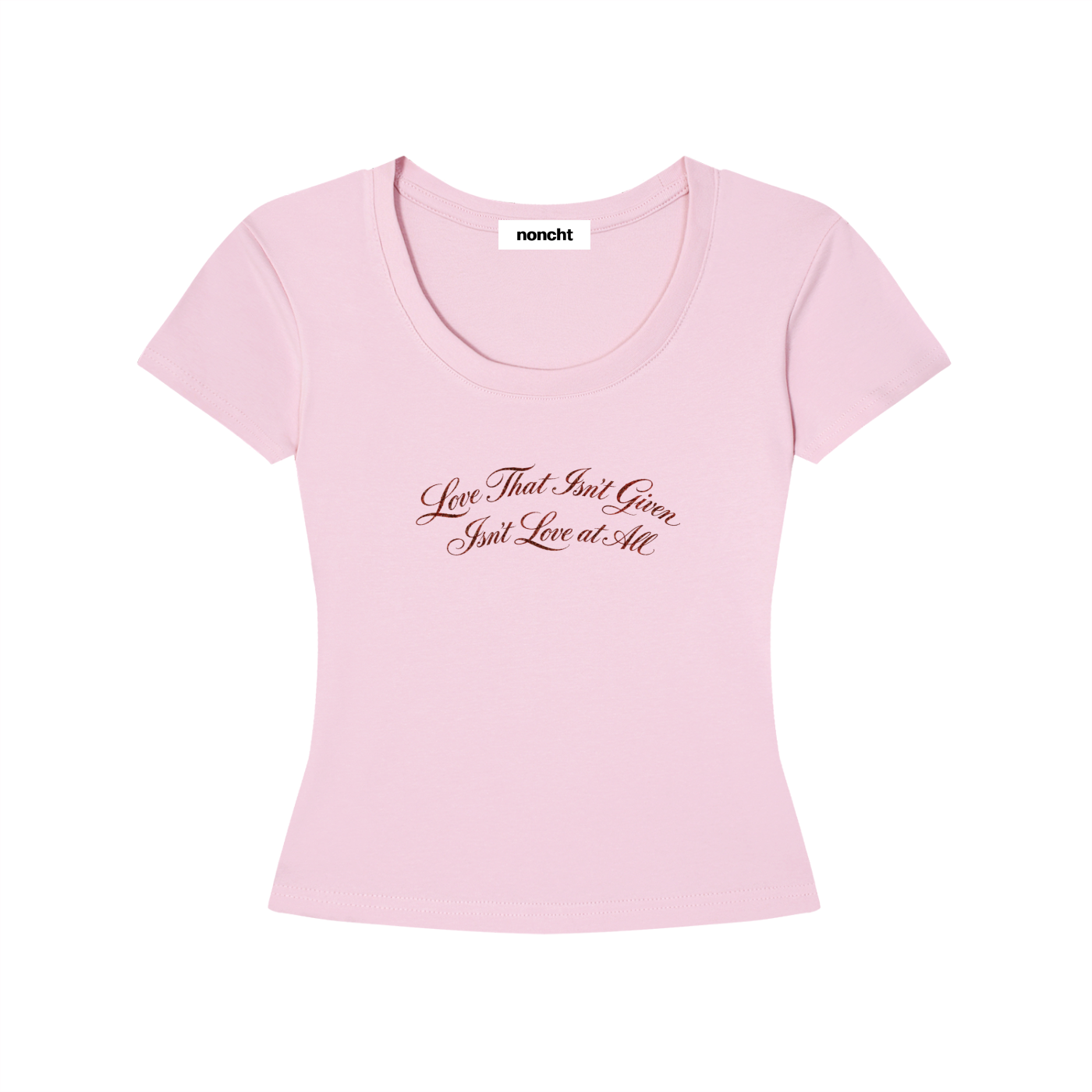 Ungiven Love – Longline Slim-Fit Baby Tee