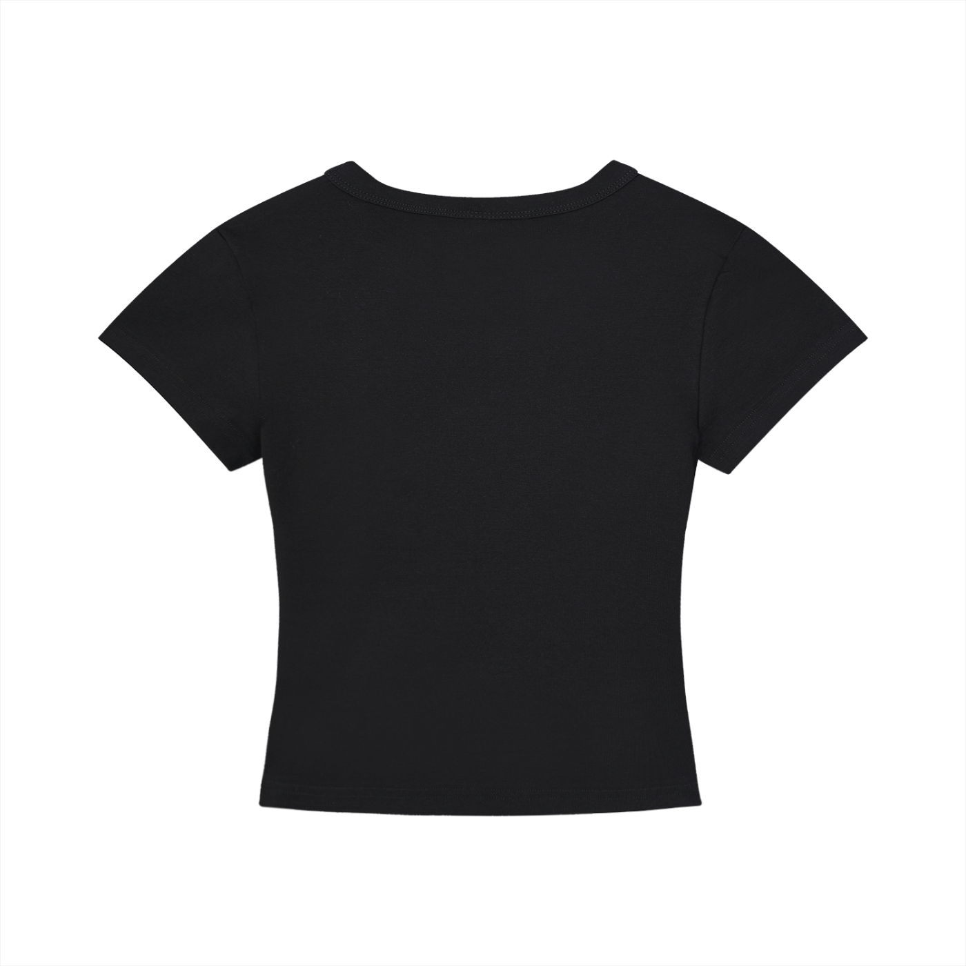 Money Is an Illusion – Black Cropped Baby Tee